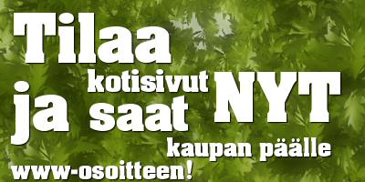 Tilaa kotisivut nyt ja saat kaupan päälle www-osoitteen!